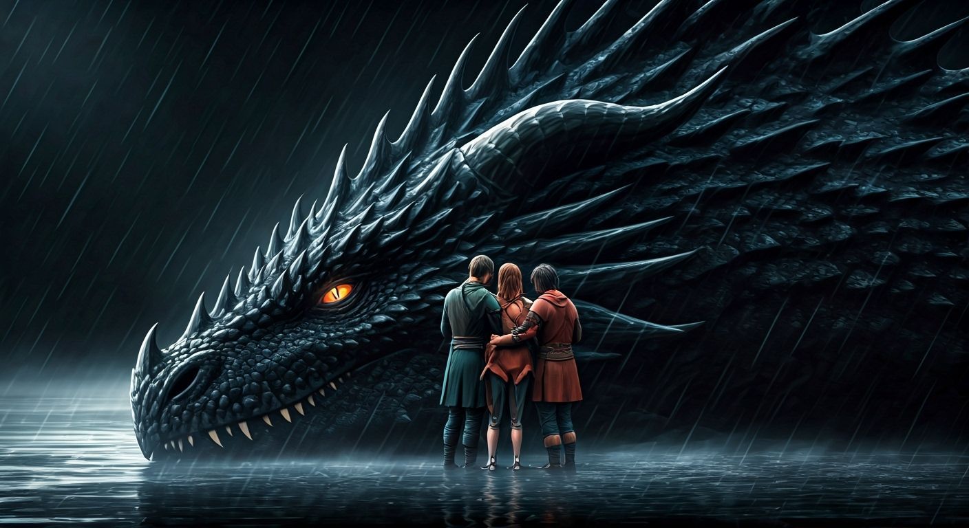 Adventurers Take Shelter Under Dragon's Wings