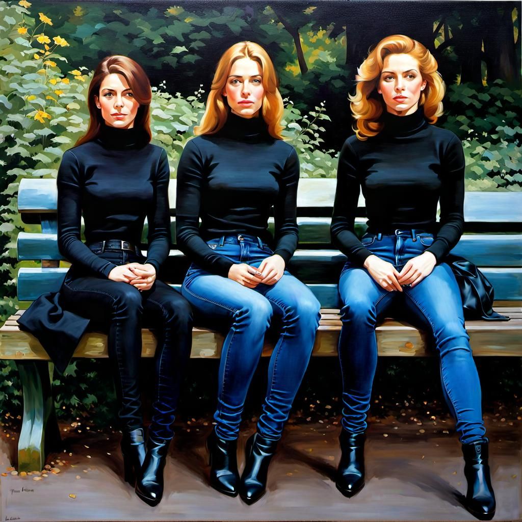 Girls in Frankfurt: An Oil Painting