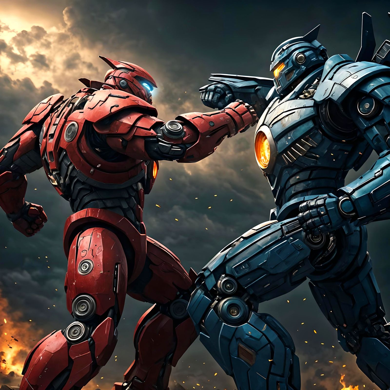 The Mecha Battle Begins