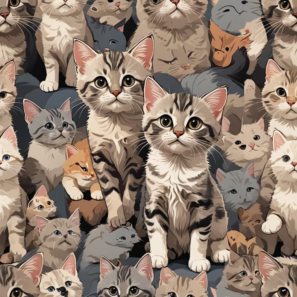 Cartoon Kitten Illustration