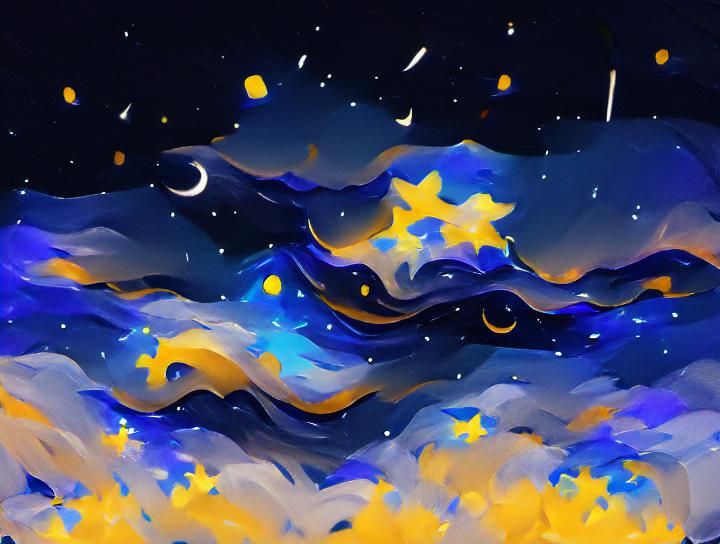Starry Night Constellation Art Trending on Artstation