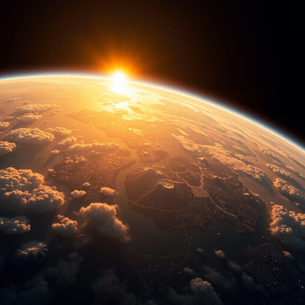 Earth from Space in Hyperrealistic Detail