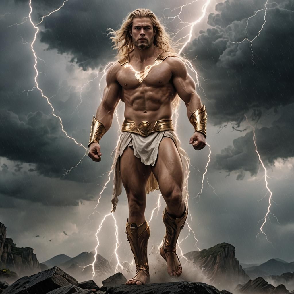 Wonder Man in Epic Lightning Storm