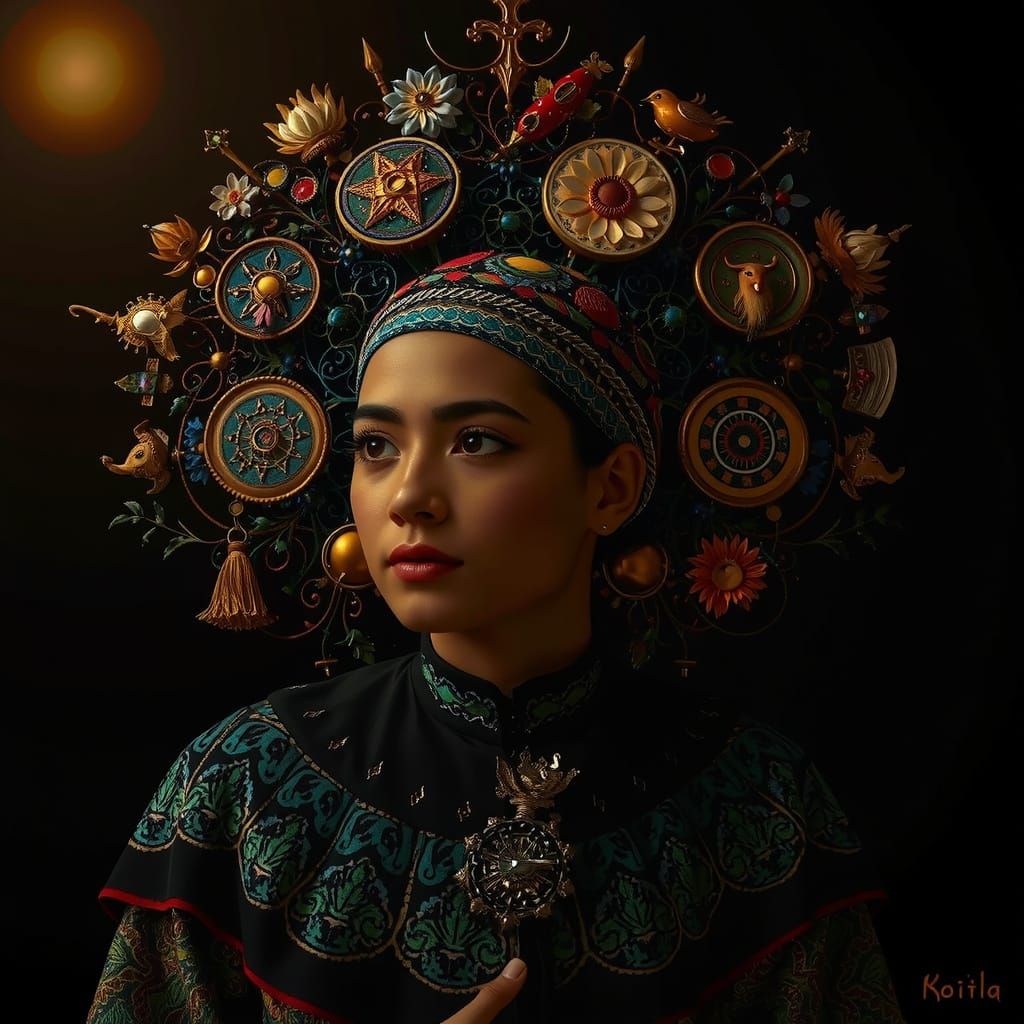 Masterpiece Painting of Beauty and Truth