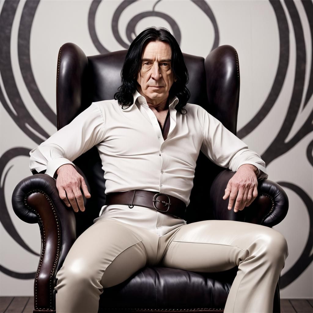 Severus Snape Relaxing in an Easy Chair