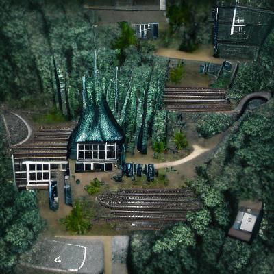 Eldritch Railway Station in the Woods