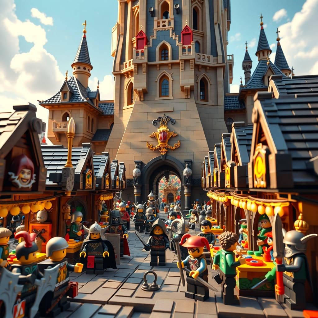 Lego Medieval Market.