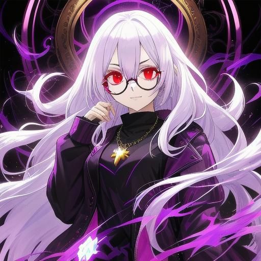 Evil Beauty with Purple Aura