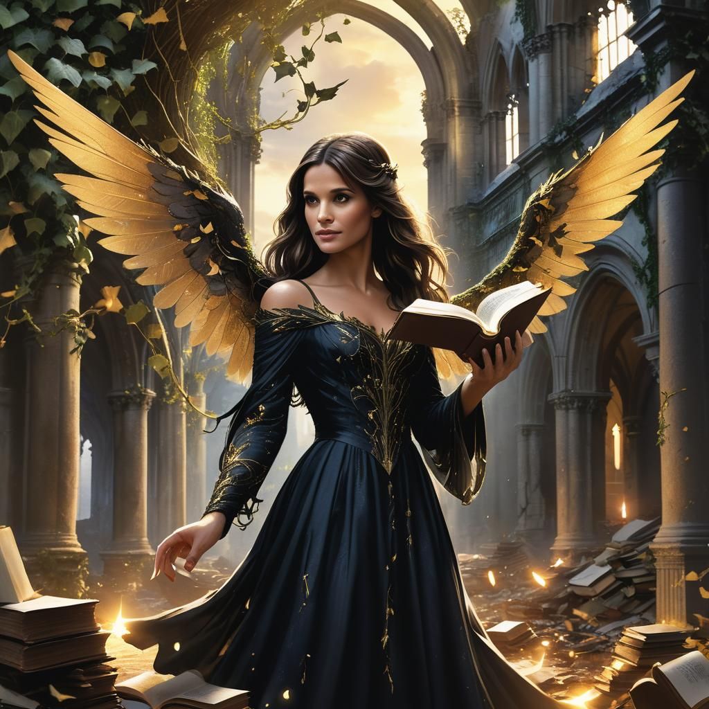 Gothic Angel Reaching for Knowledge