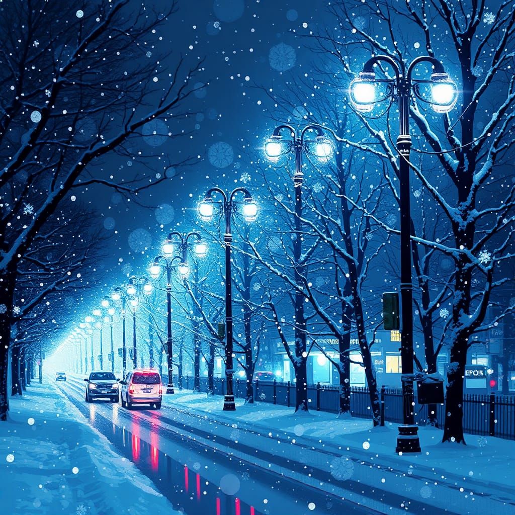 Cyberpunk Christmas: Winter Mosaic in Jazz Fusion Style