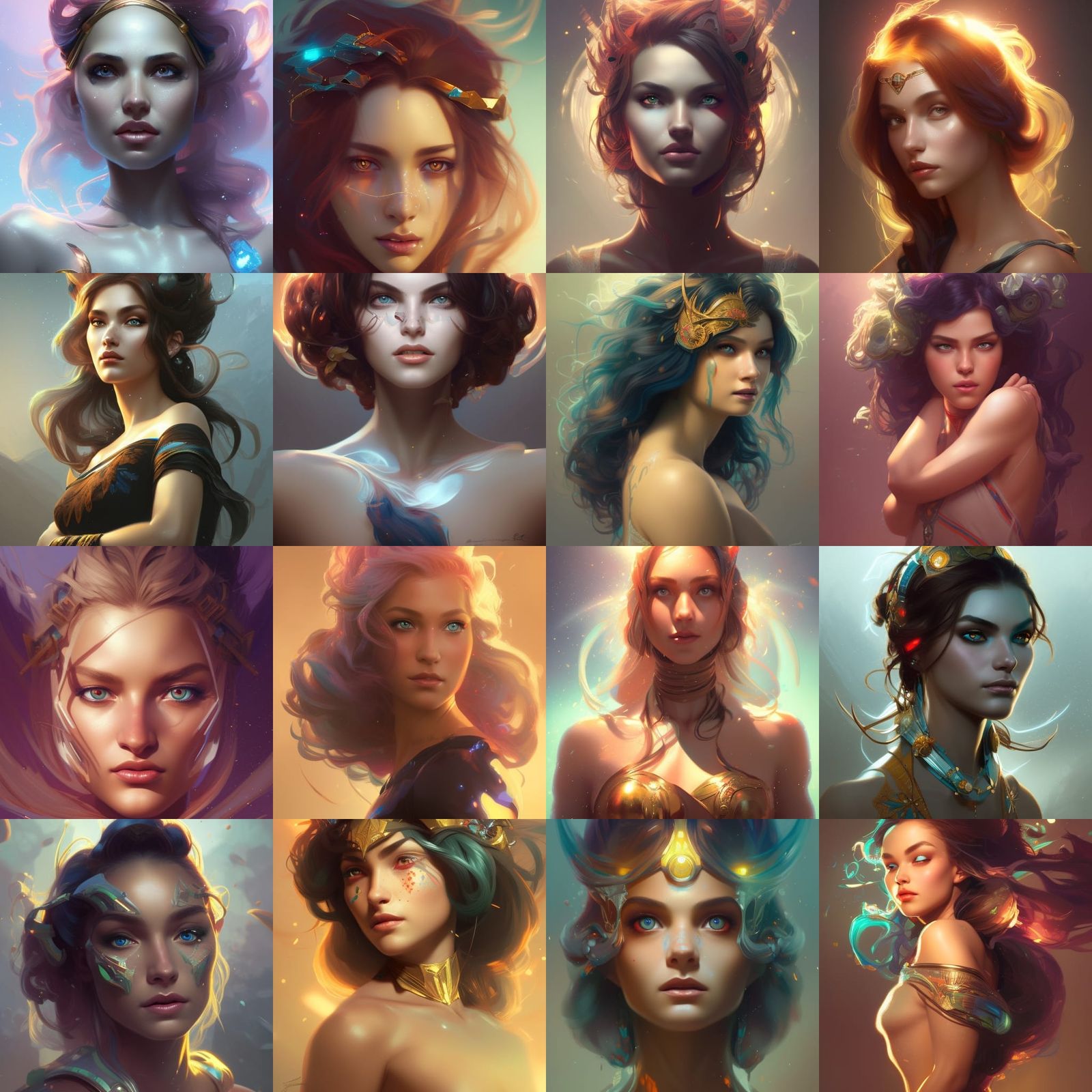 Quantum Princess Portrait in Hyperdetailed Digital Art