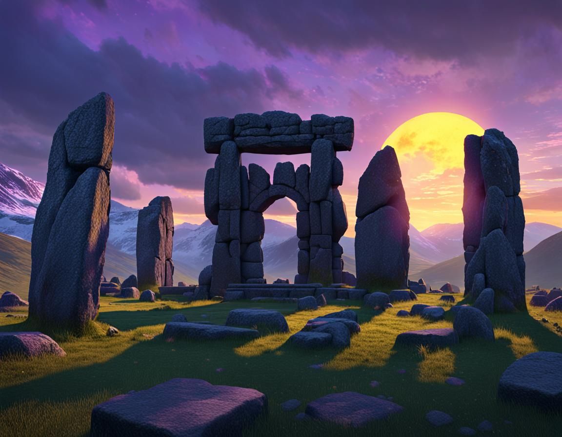 Magical Sunrise at Castlerigg Stone Circle