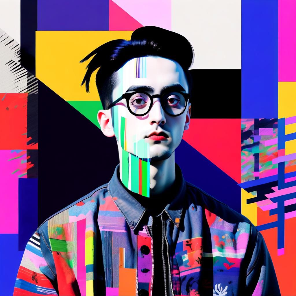 Glitch Art Goth in Matisse Style