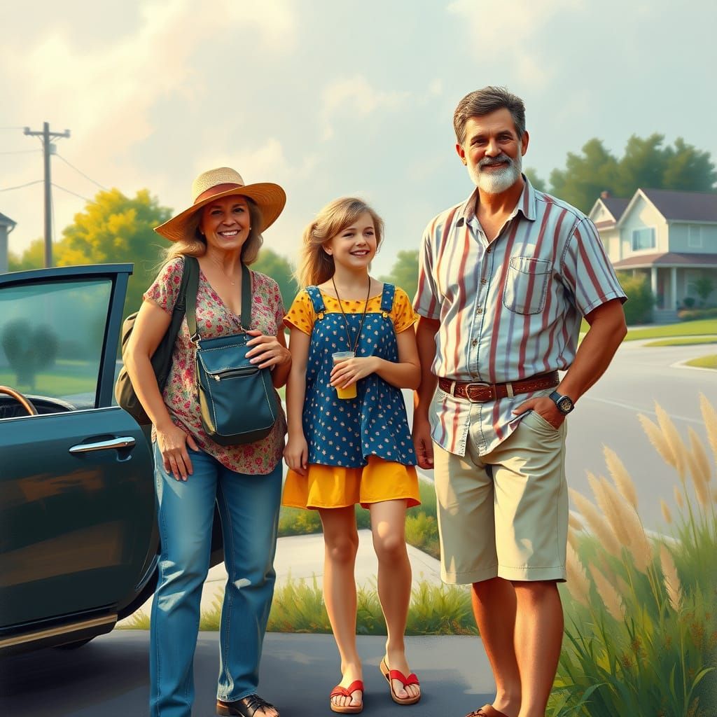 Family Road Trip in Rockwell Style