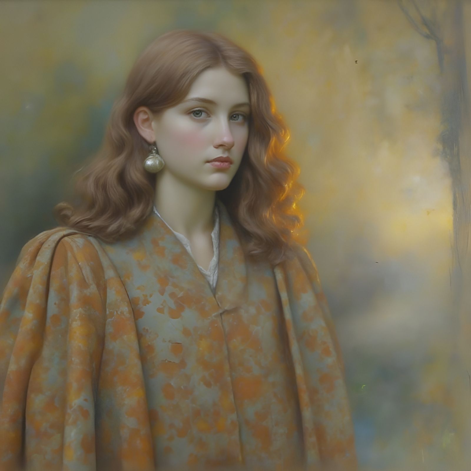 Golden Leaf Elf Portrait