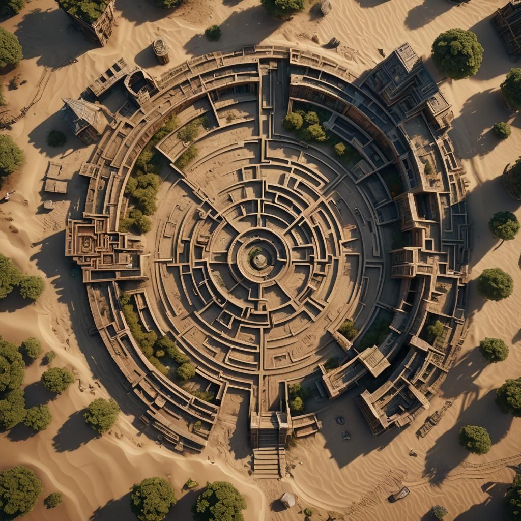 Endless Labyrinth Road: Fantasy Concept Art