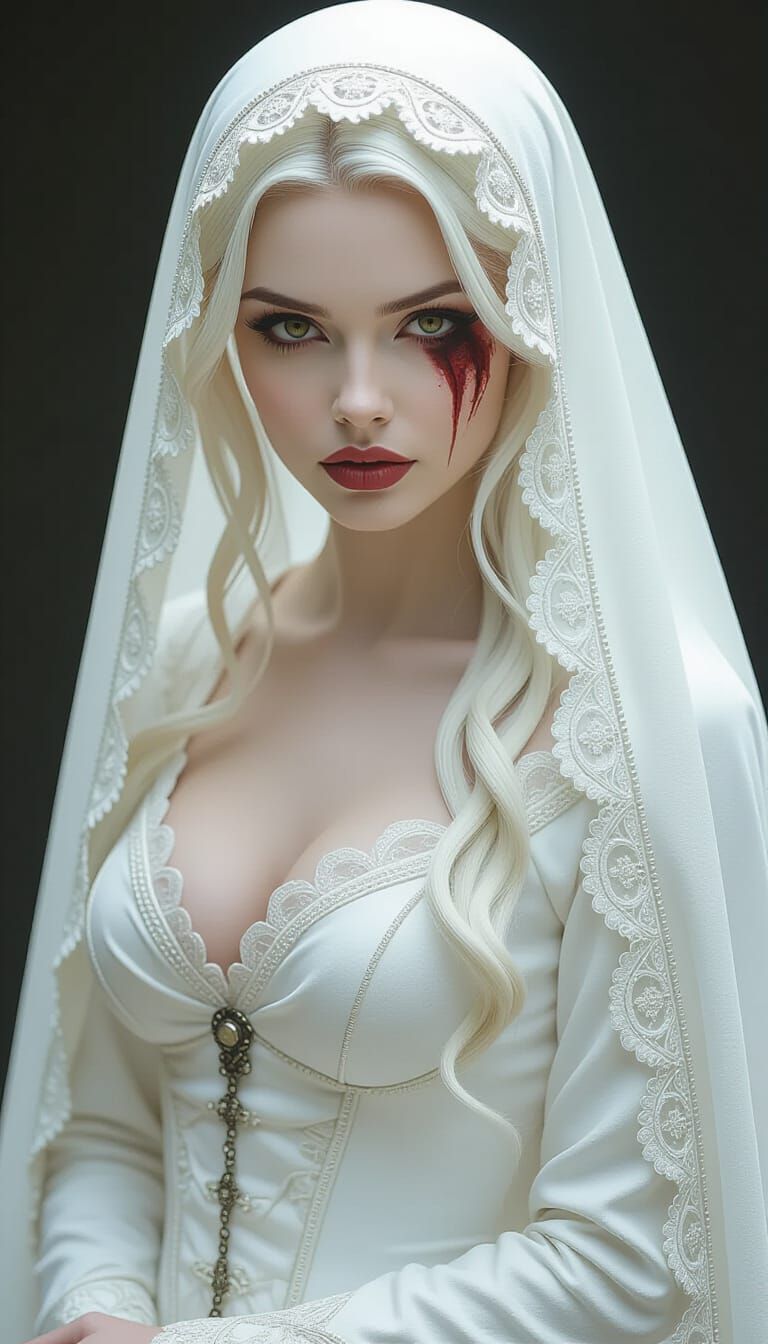 Captivating Zombie Woman in Photorealistic 8k Horror