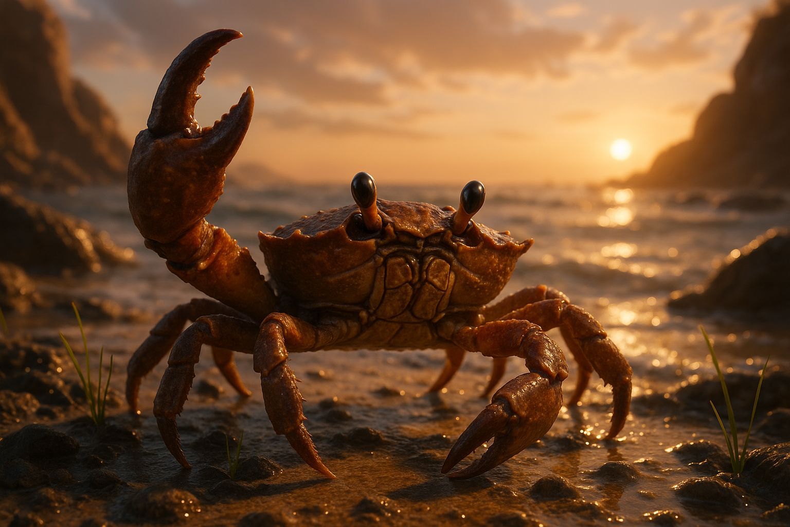 Epic Crab Digital Illustration in Unreal Engine 5