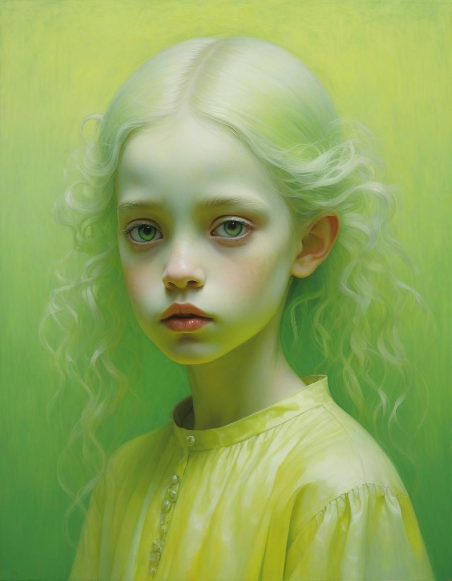Ethereal Portrait of a Girl in Pastel Tonalism
