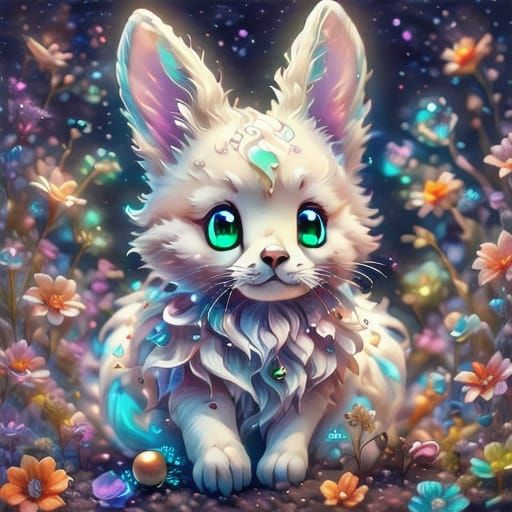 Enchanted Easter Bunny with Glass Glow