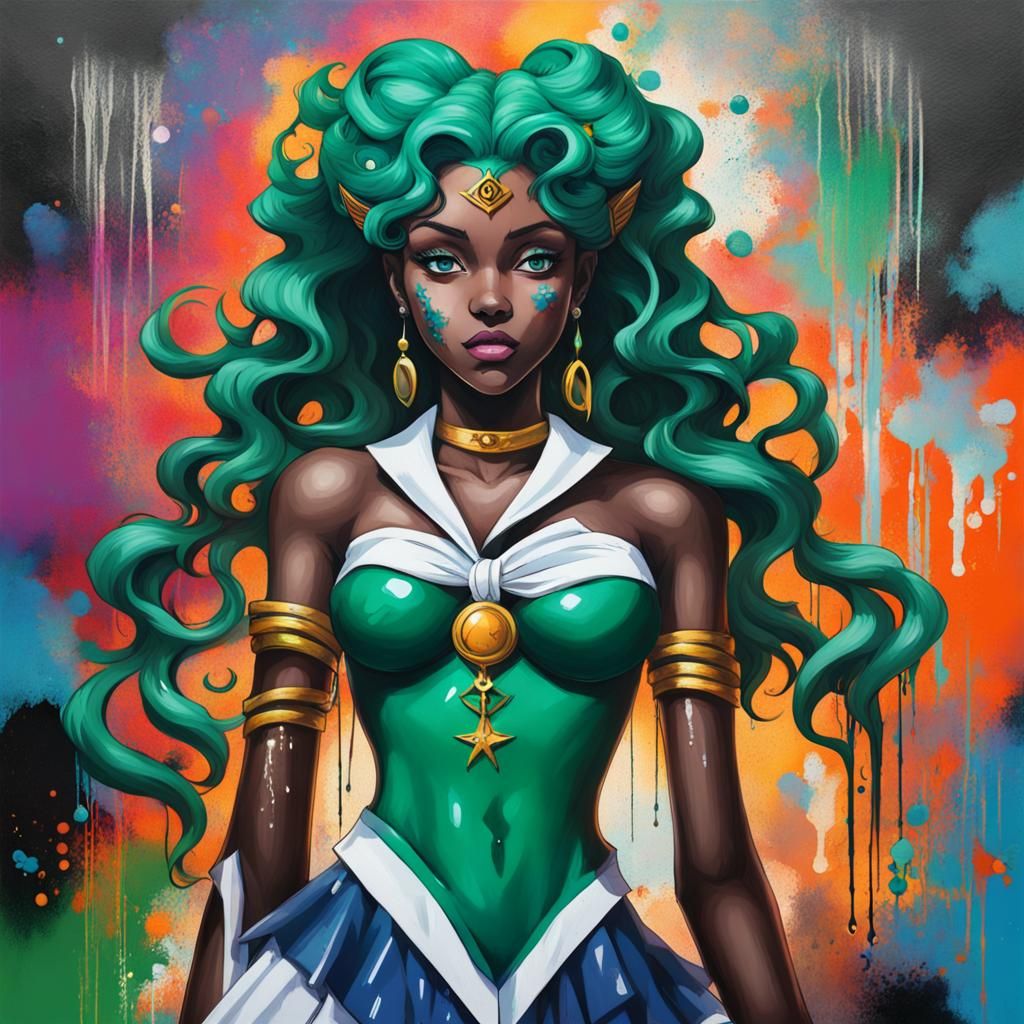 Sailor Neptune As A Haitian Vodou Manbo