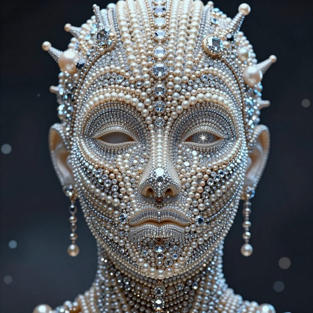 Human Face of Gems Unfolds Cosmic Universe in Photorealistic...