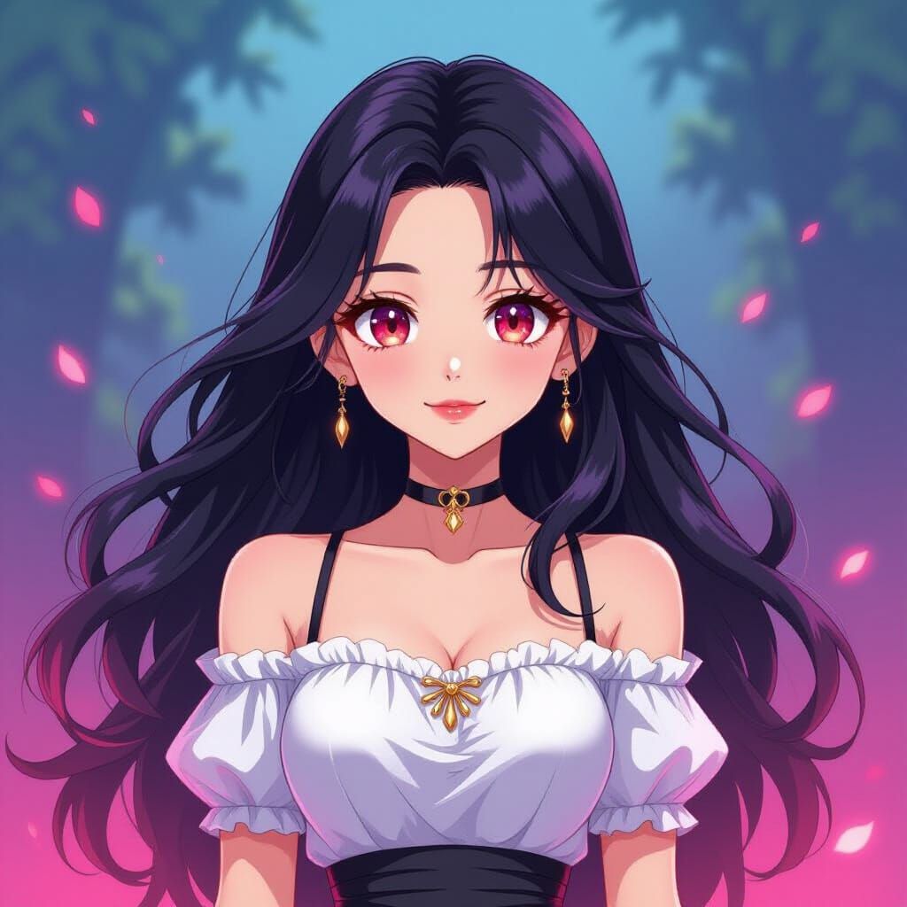 Sassy Anime Sorceress Isabella Wields Magic