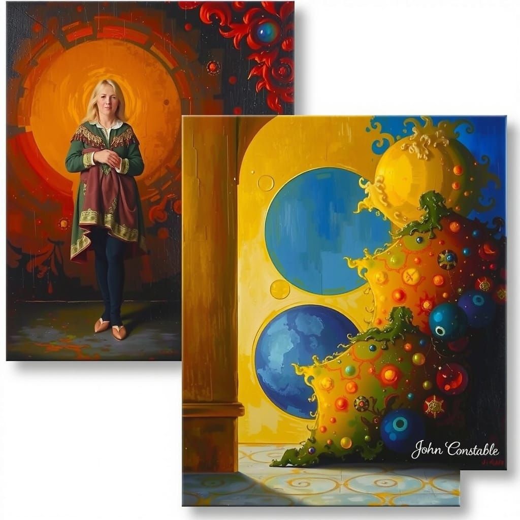 Psychedelic Landscape in Expressionist Style