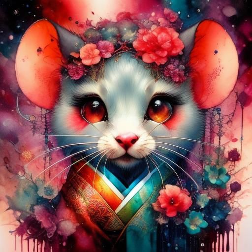 Intricate Ink Filigree Tattoo Art in Fantasy Style