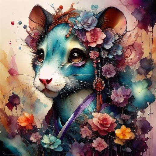 Detailed Ink Filigree Tattoo Art Design