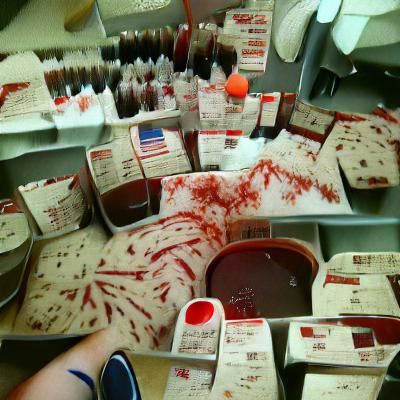 Warehouse of Blood Bags