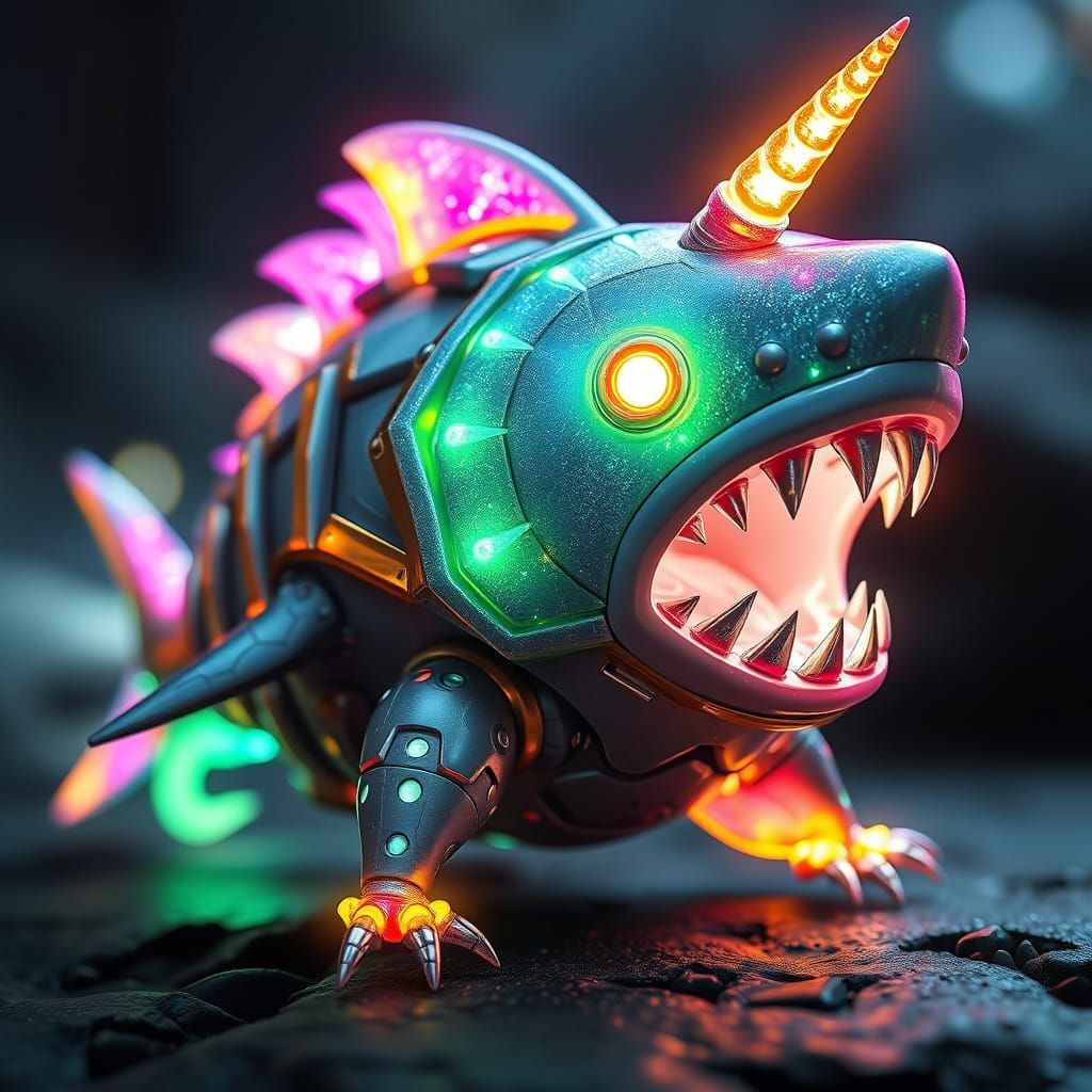 Glittery Sea-Hamster Radiating Unicorn Friendship