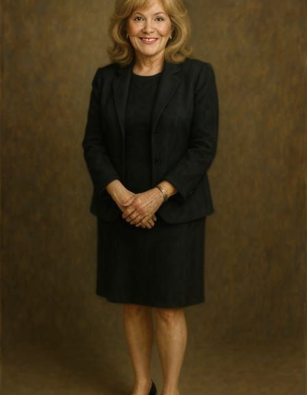 Portrait of Barbara with Blonde Highlights