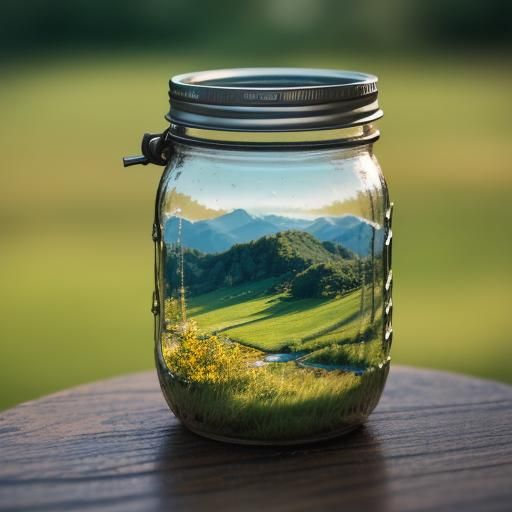 Tiny Valley in a Jar: Professional Photography