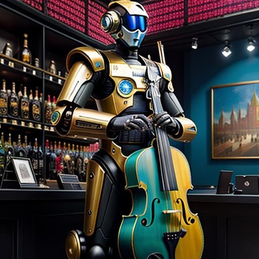 Beloved Object with Robot Mariachi Band, Hyperrealist