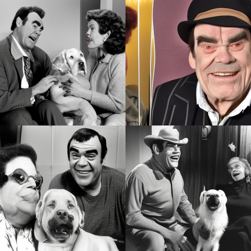 Jack Elam and Dan Aykroyd Dog on Alien Planet