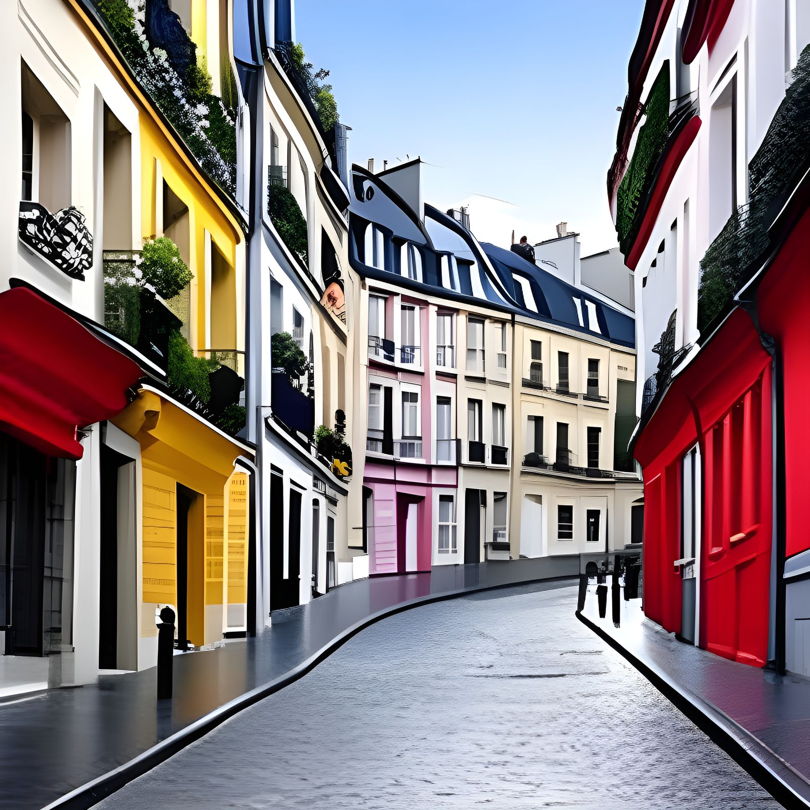 Aristocats in Paris: A Whimsical Digital Painting