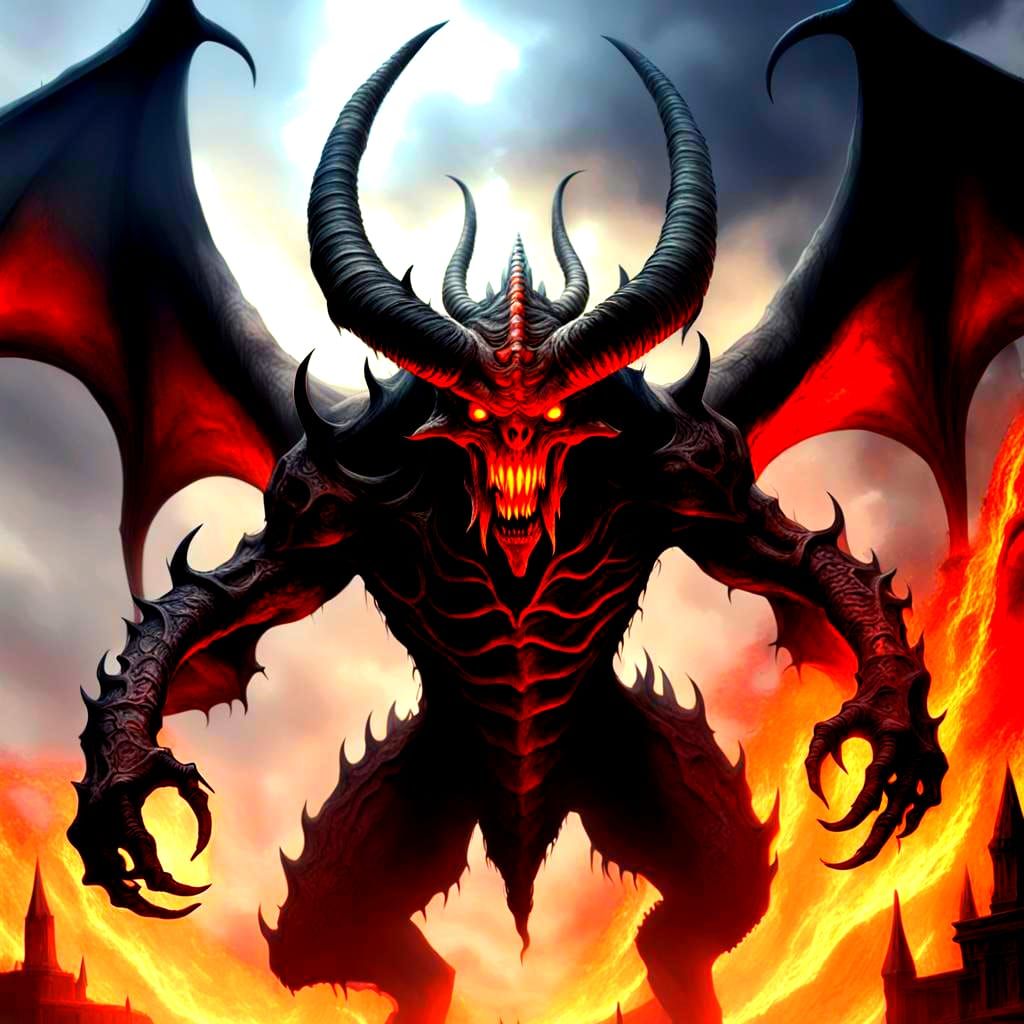 Primordial Diablo: A Hellish Masterpiece in Digital Matte Pa...