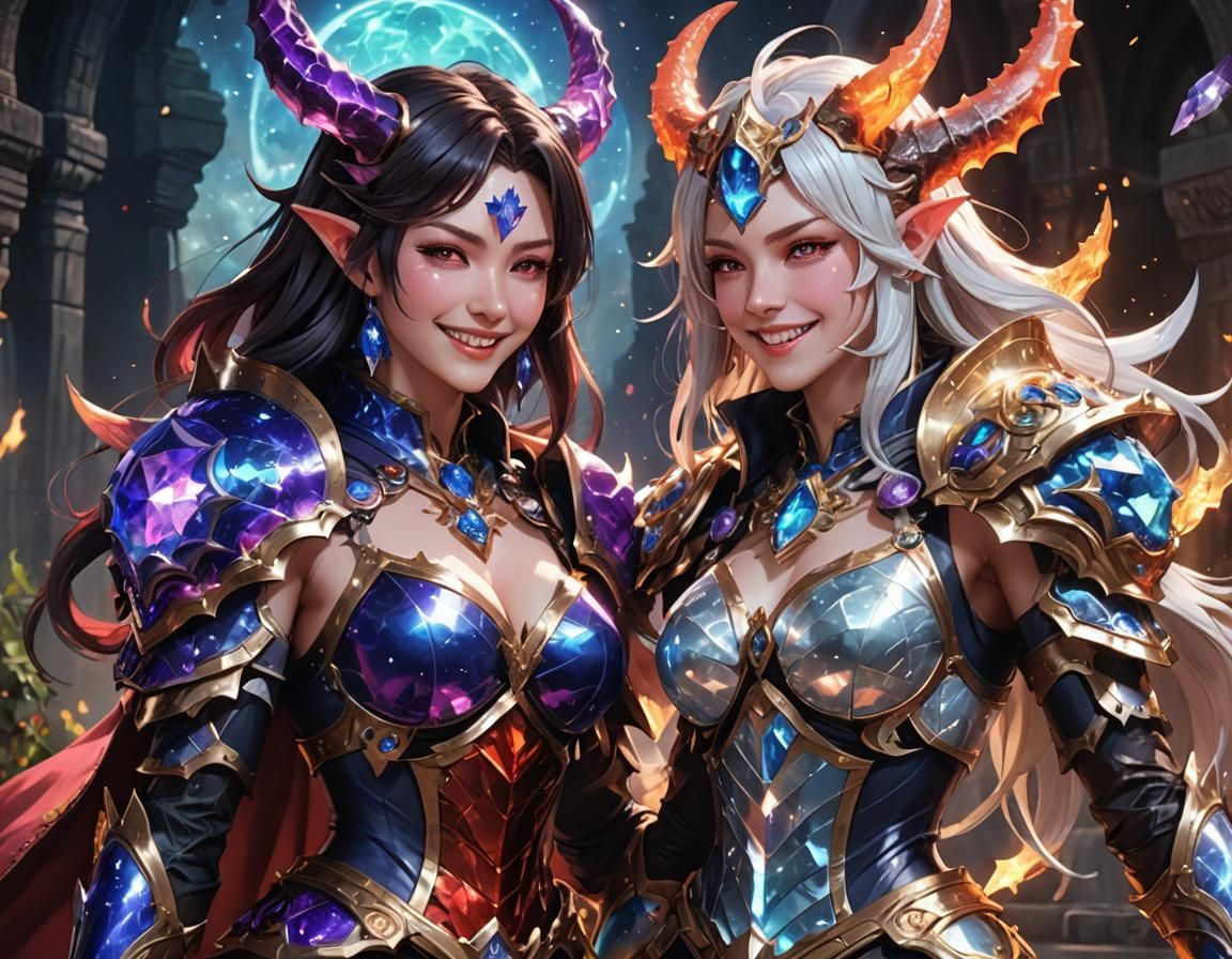 Demon Lord vs Adventurer: Hyperrealistic 3D Anime Art