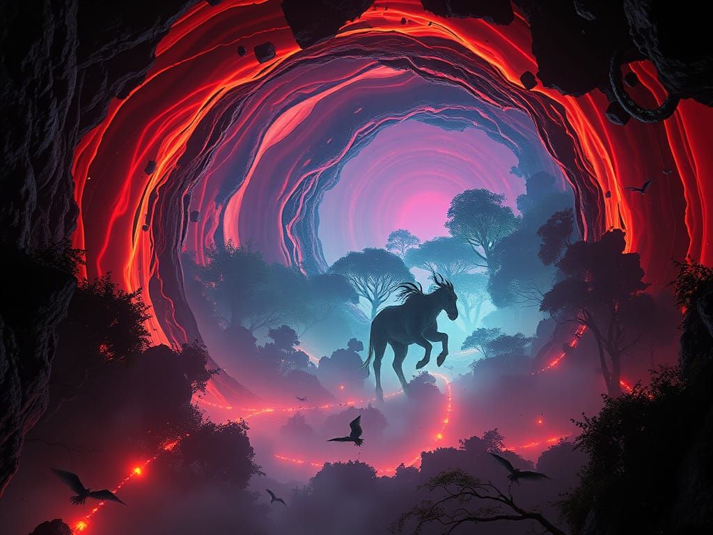 Mystical Forest Inside Jupiter's Great Red Spot