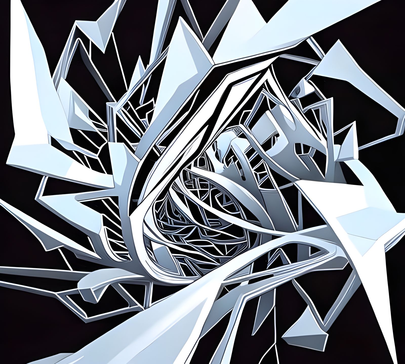 Gallery:  Abstract geometric graffiti sketch 22jan23