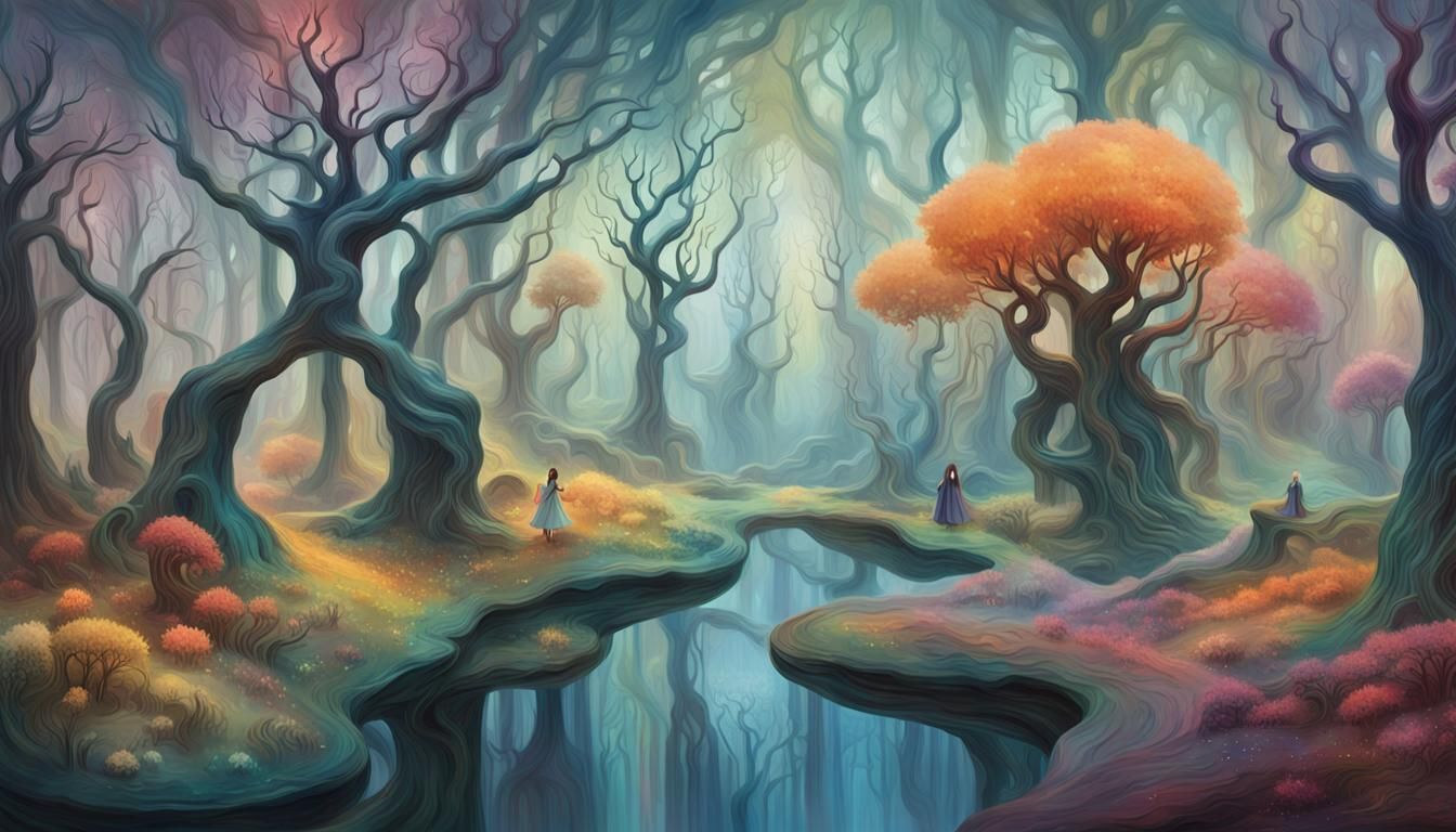 Weightless Laughter in a Crystalline Forest