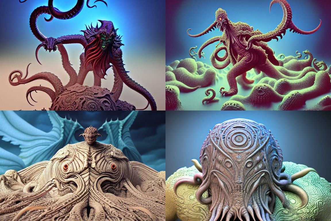 Cthulhu Kaiju: Hyperdetailed Diorama of Cosmic Horror