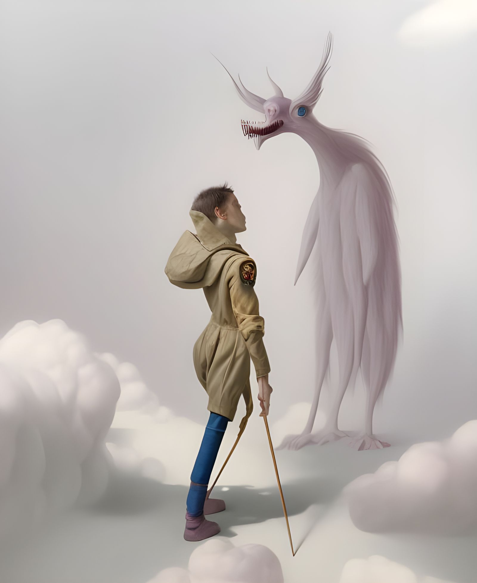 Magical Biological Dreamscape with Prism Particles