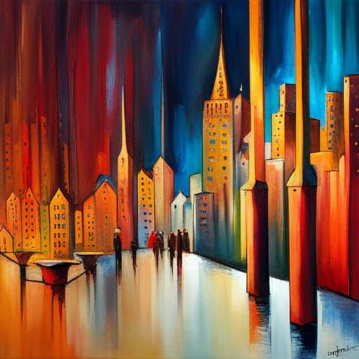 Abstract Advent Calendar in Complementary Colors