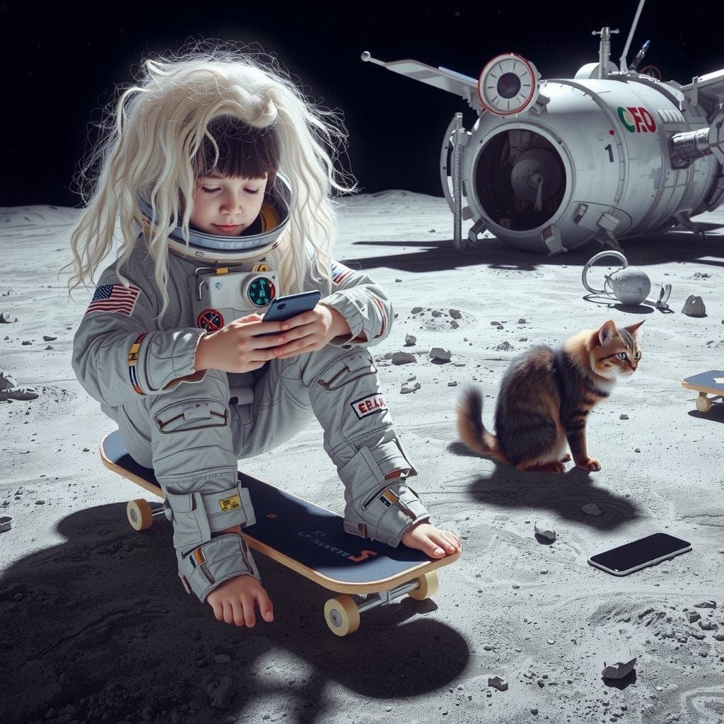 Astronaut Luke in Futuristic Galaxy