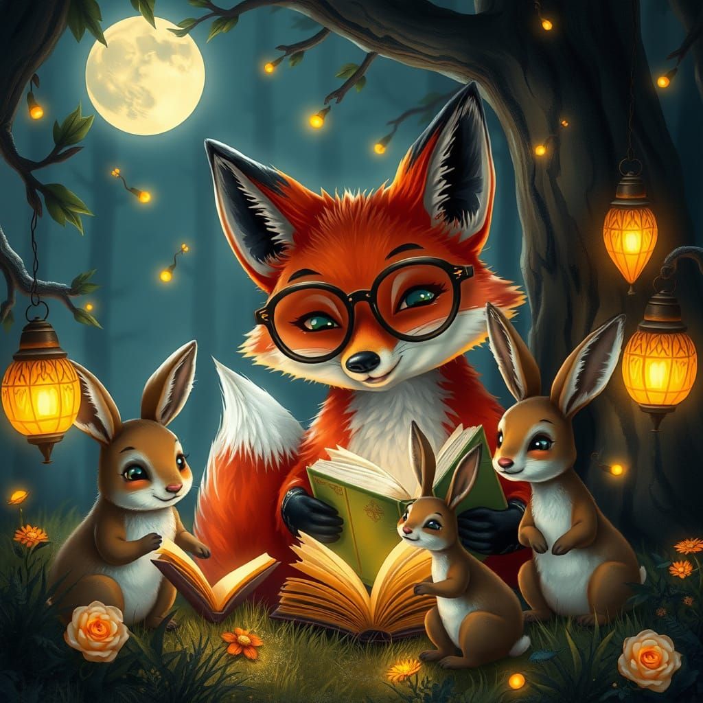 Magical Forest Book Club Hosted by Fox with Animal Friends