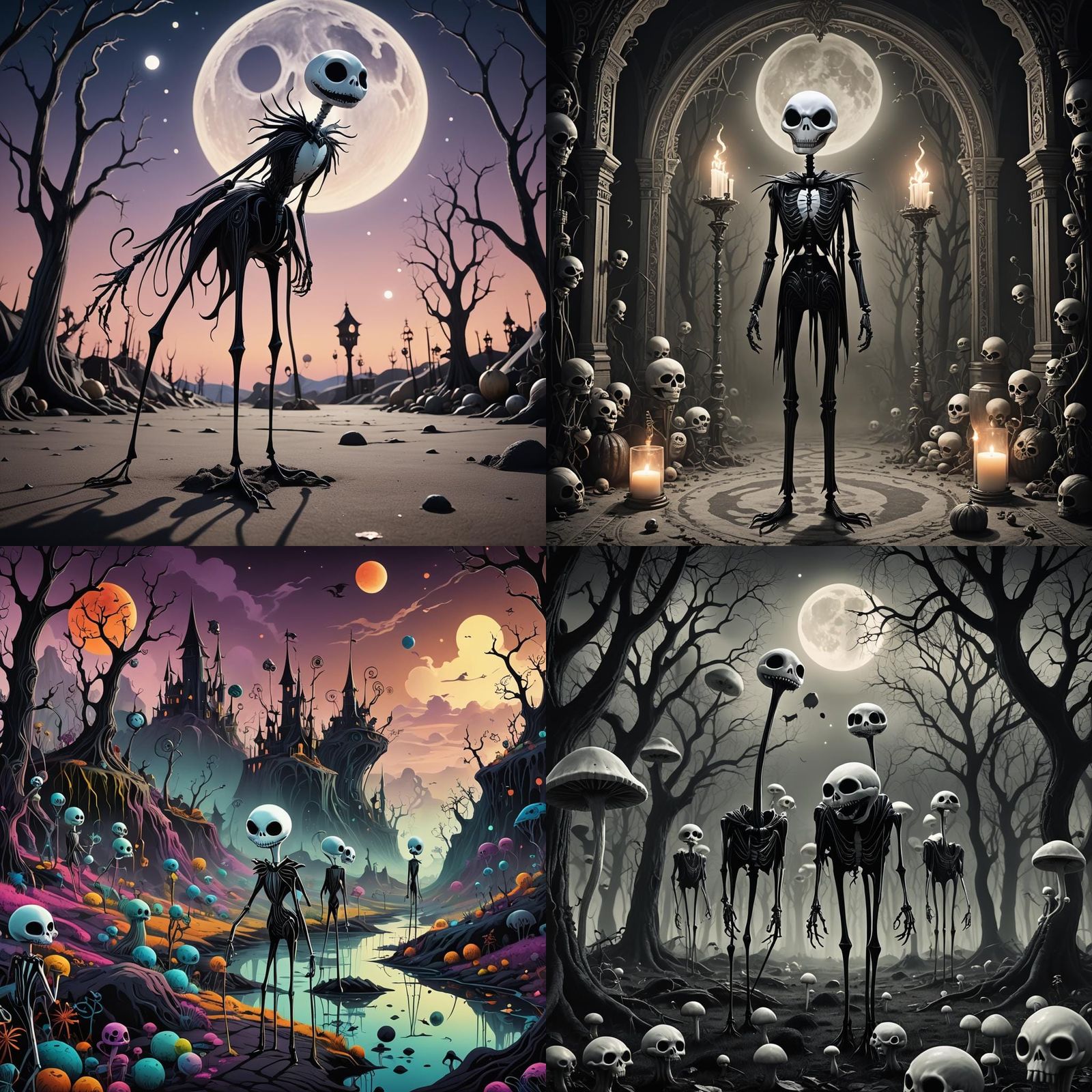 Surreal Alien Animals in Pop Surrealism Dreamscape