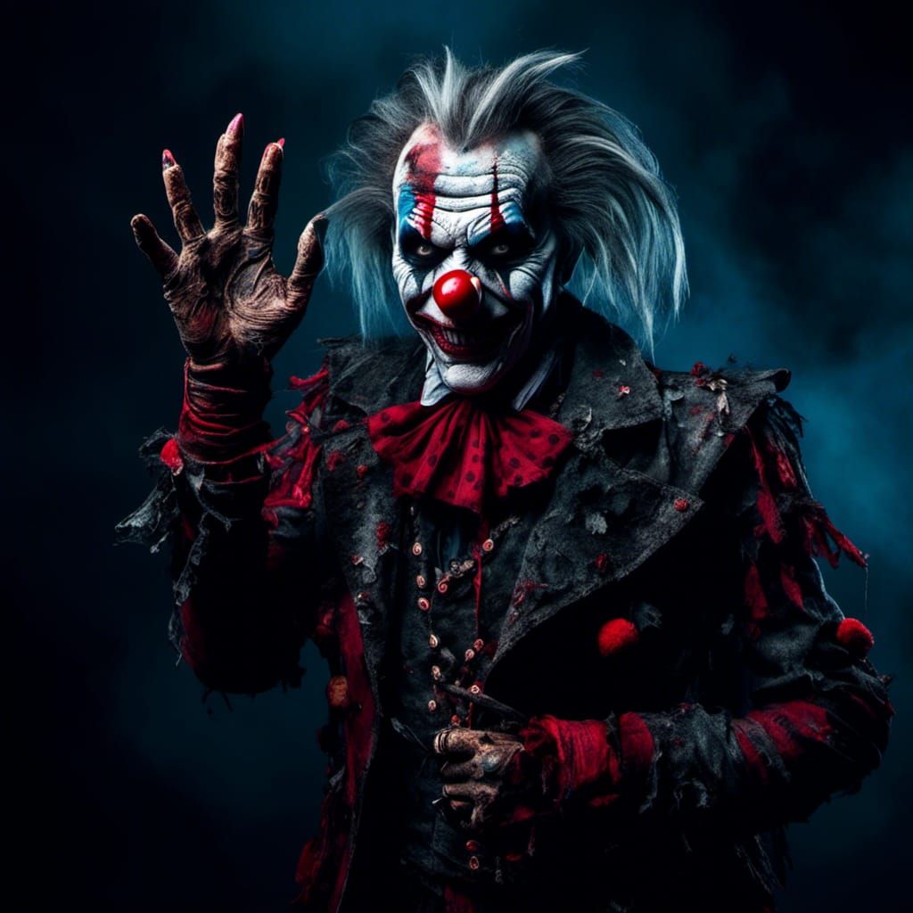 Evil Clown on Crystal Lake: Professional Portrait