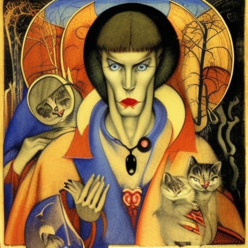 Vampire Lord in Deep Space: Sci-Fi Art